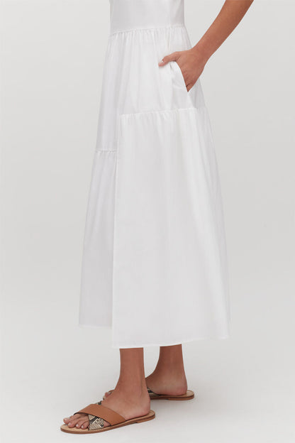 Poplin Tiered Dress