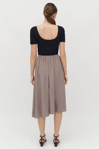 Silk Asymmetrical Skirt