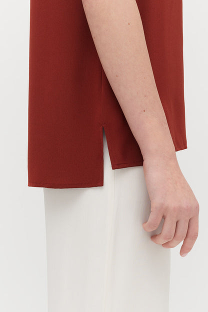 Silk High-Low Tee