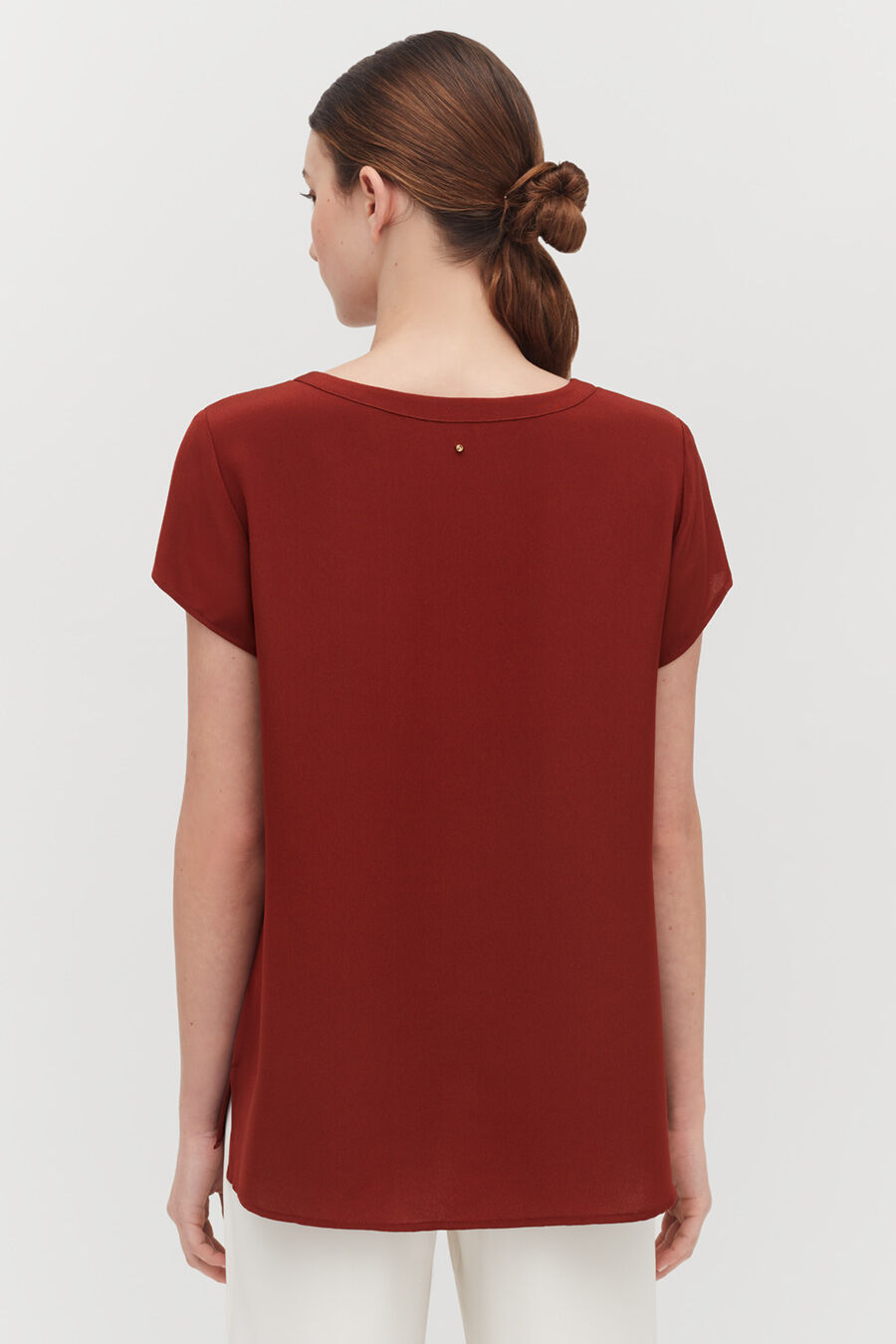 Silk High-Low Tee