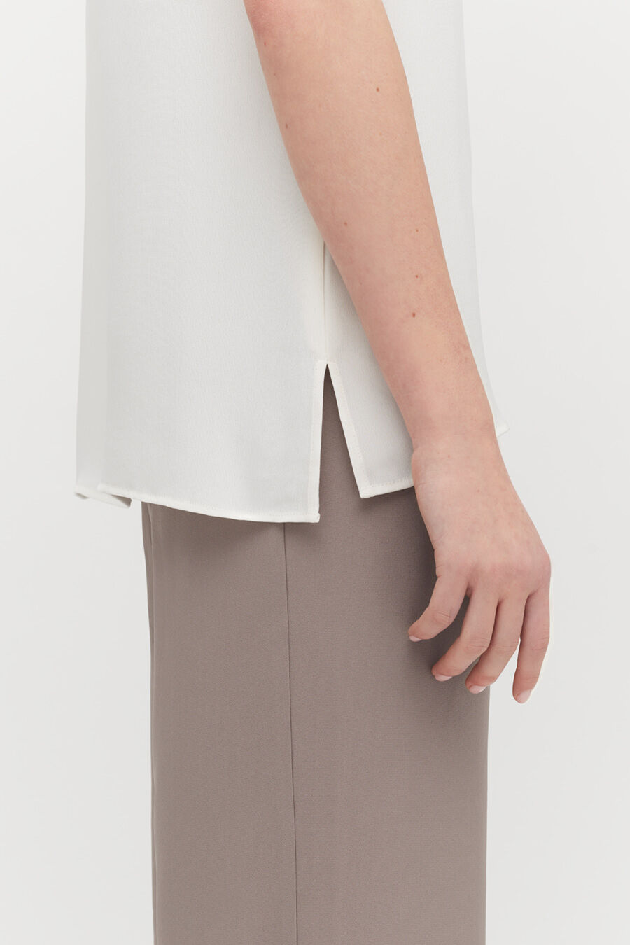 Silk High-Low Tee