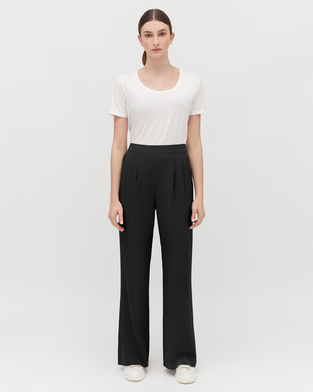 Silk Wide-Leg Pant