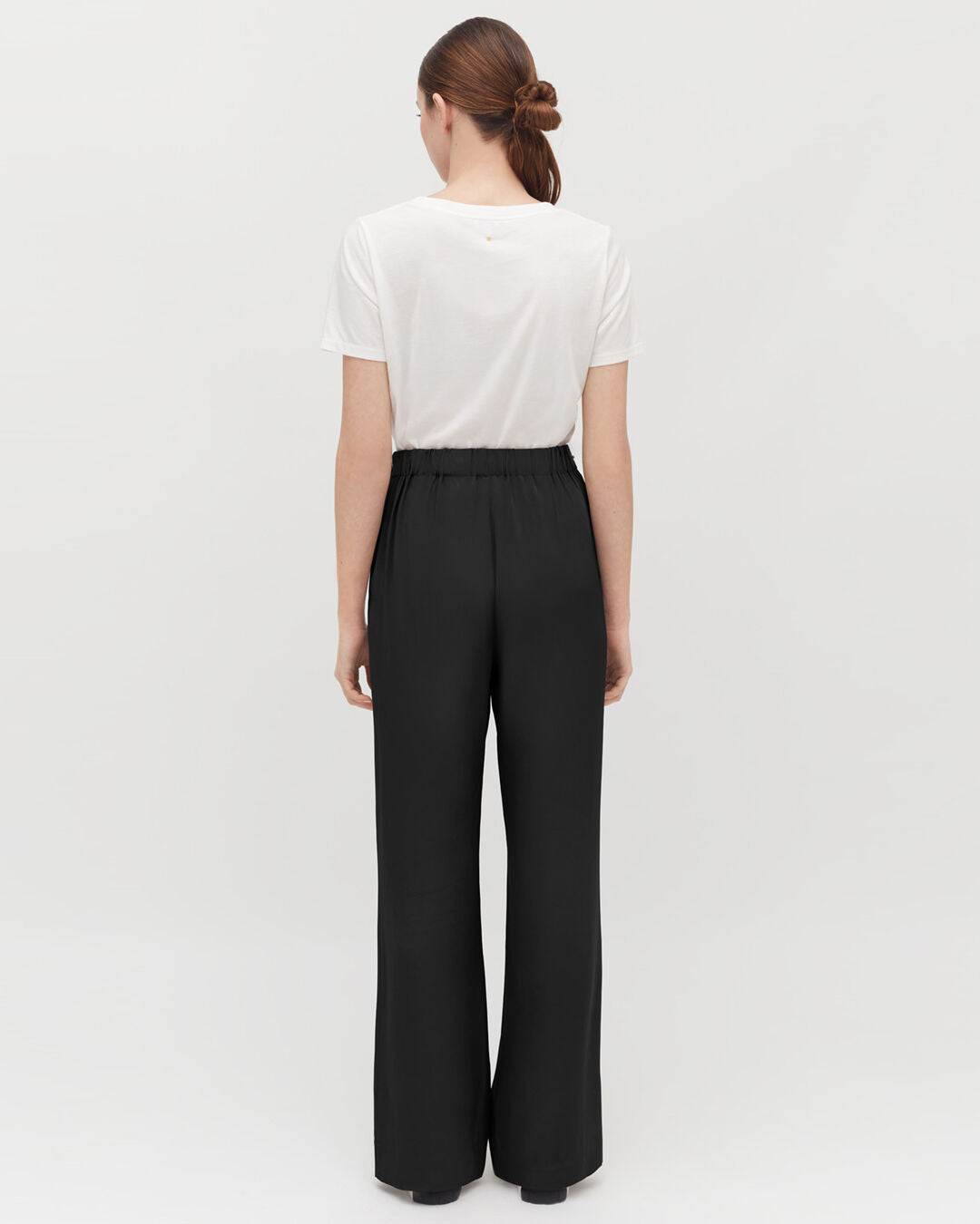 Silk Wide-Leg Pant