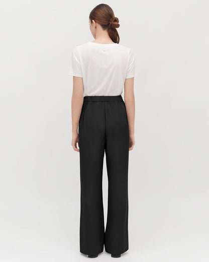 Silk Wide-Leg Pant