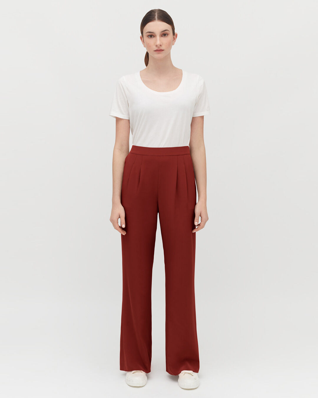 Silk Wide-Leg Pant