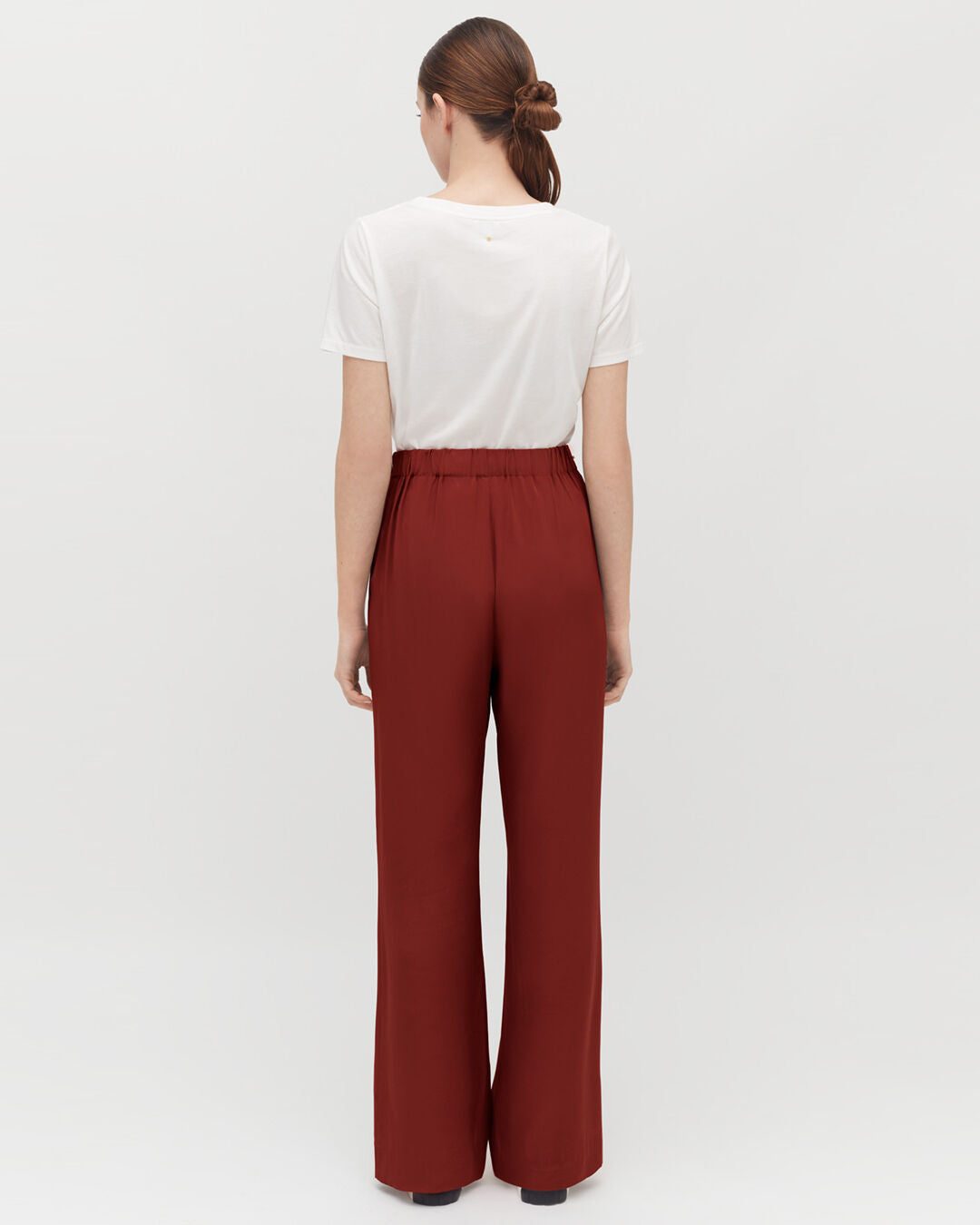 Silk Wide-Leg Pant