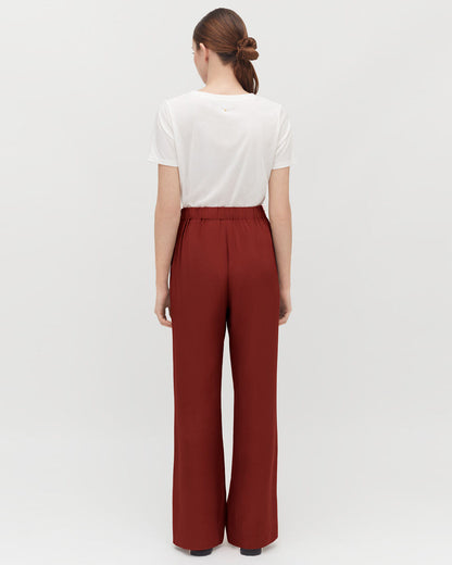 Silk Wide-Leg Pant