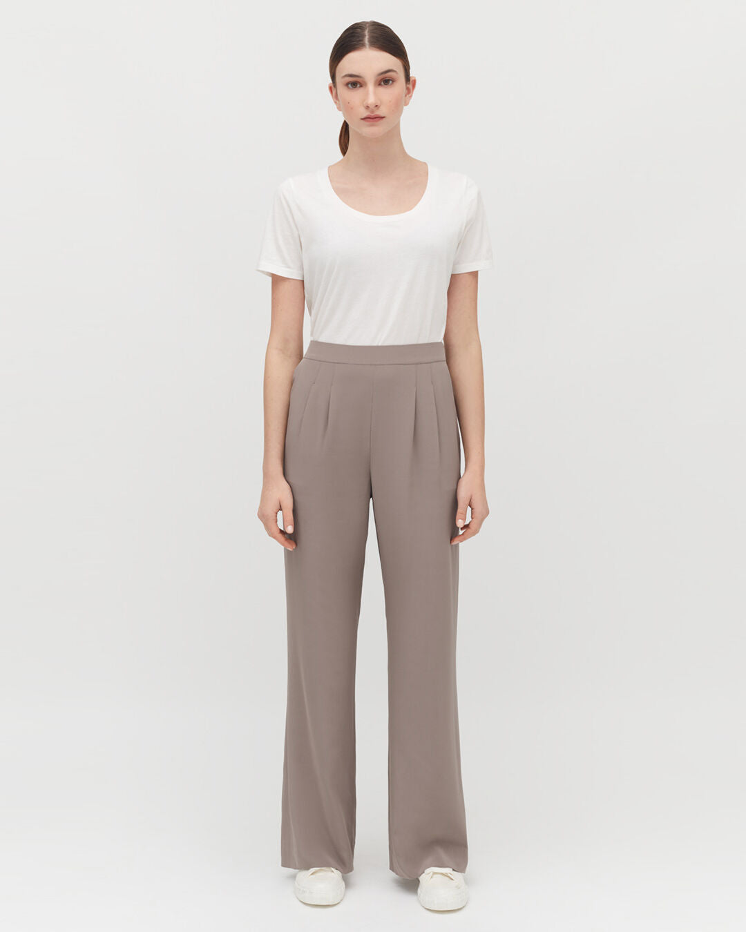 Silk Wide-Leg Pant