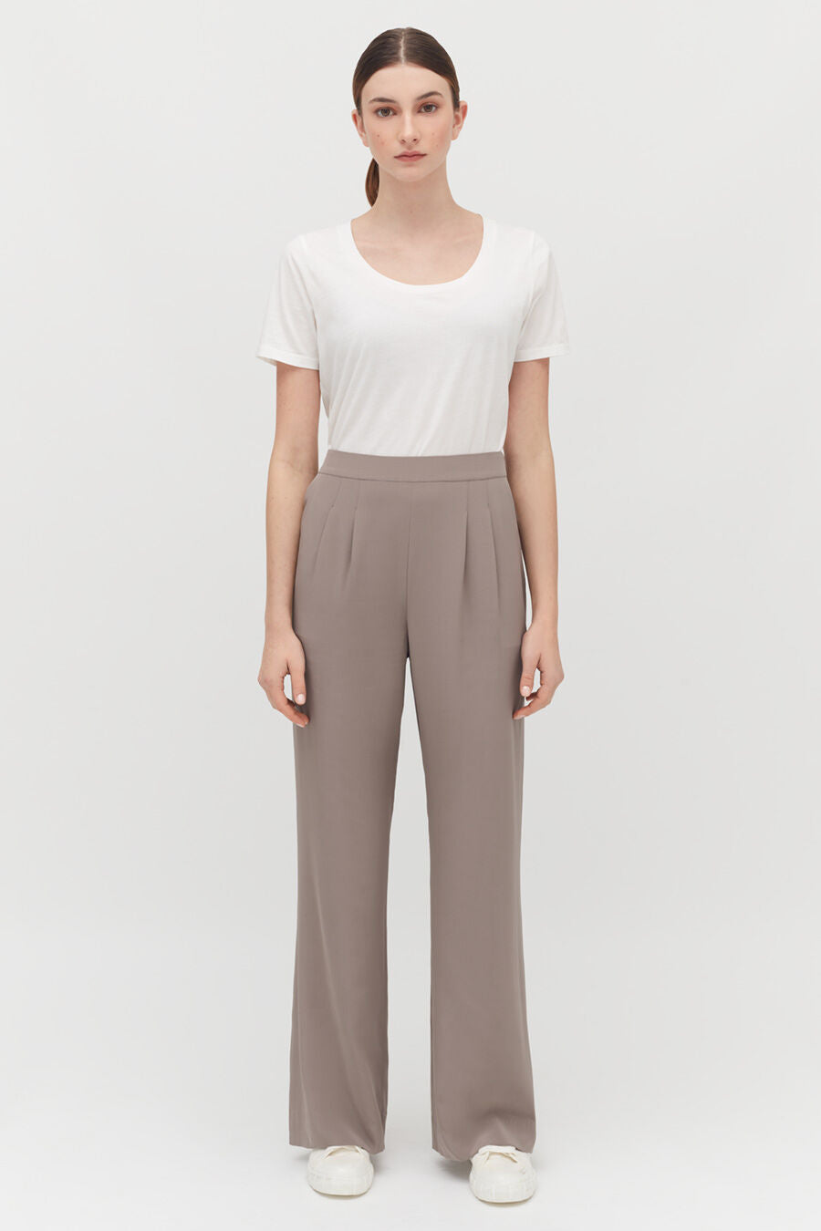 Silk Wide-Leg Pant