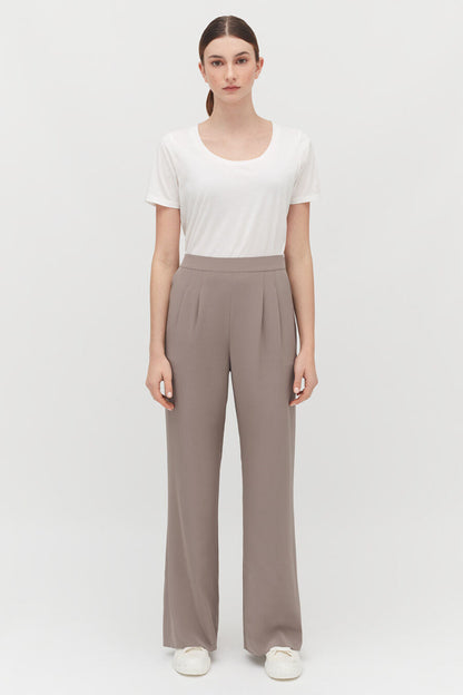 Silk Wide-Leg Pant