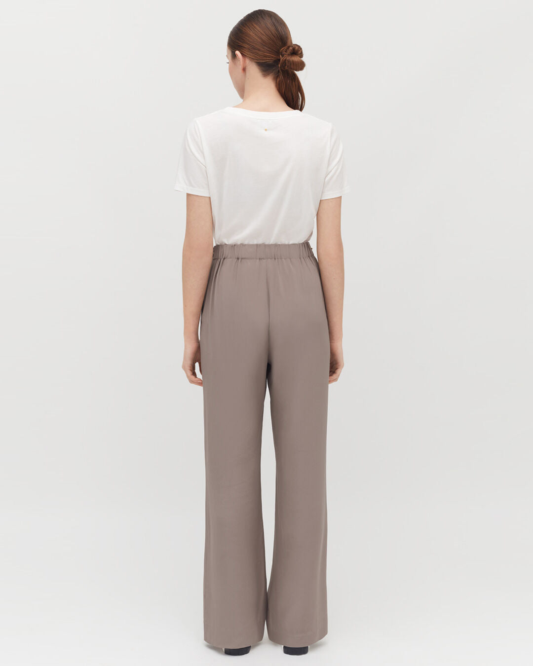 Silk Wide-Leg Pant