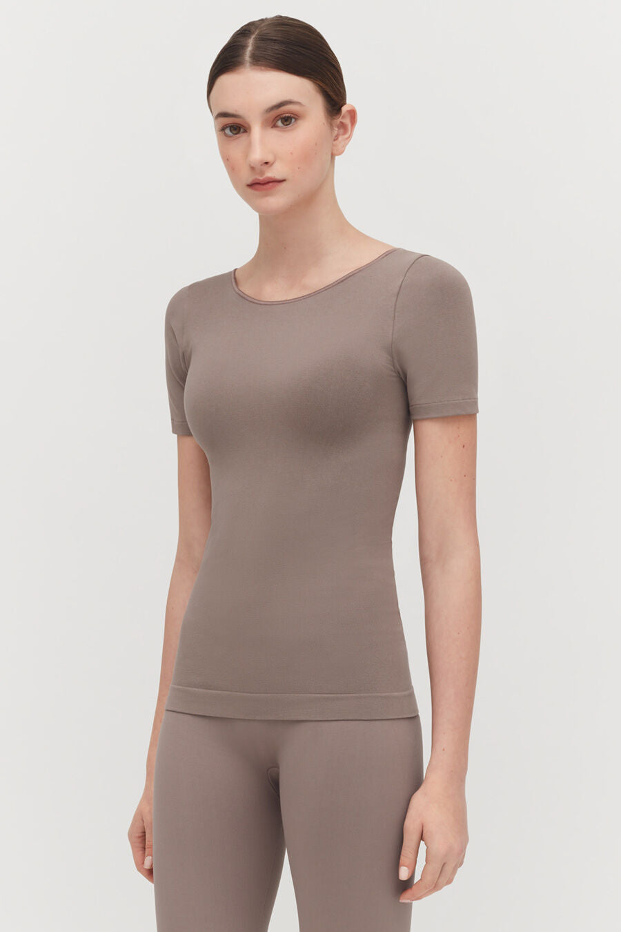 Stretch Scoop Neck Tee