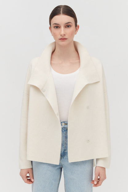 Wool Cashmere Short Jacket