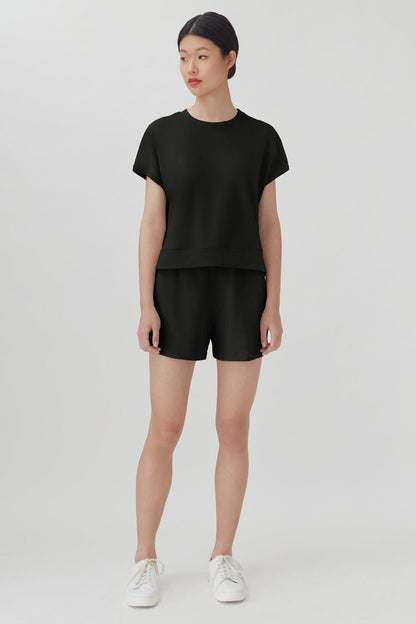 French Terry Short Sleeve Sweatshirt