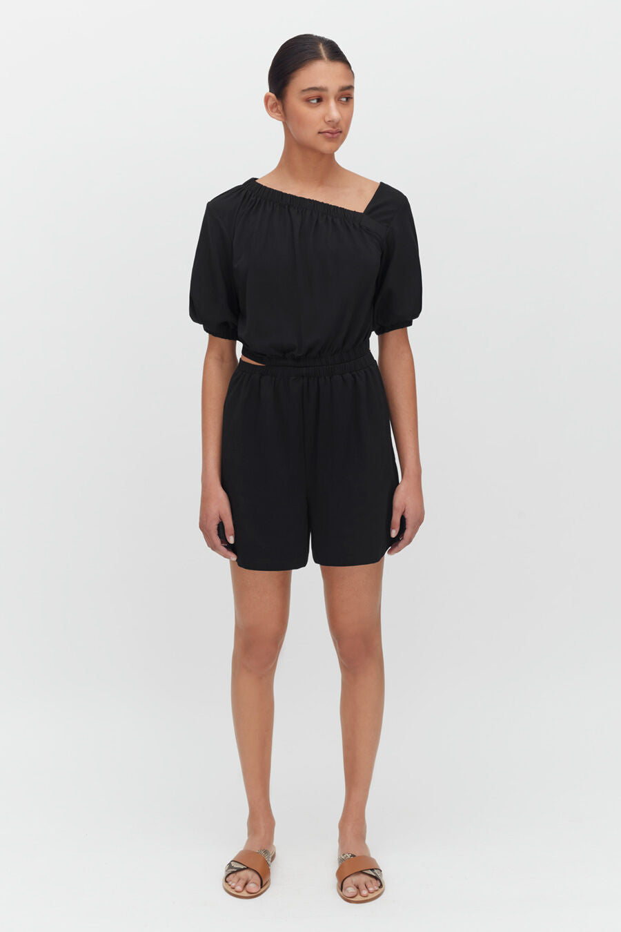 Gathered Front Jumpsuit