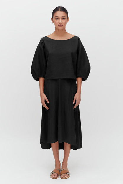 Linen Flare Skirt