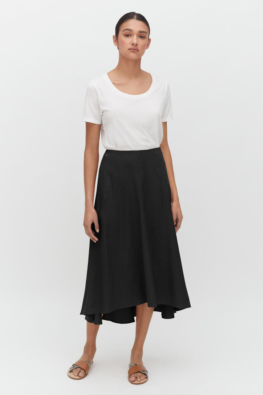 Linen Flare Skirt