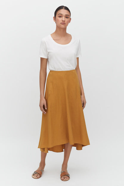 Linen Flare Skirt
