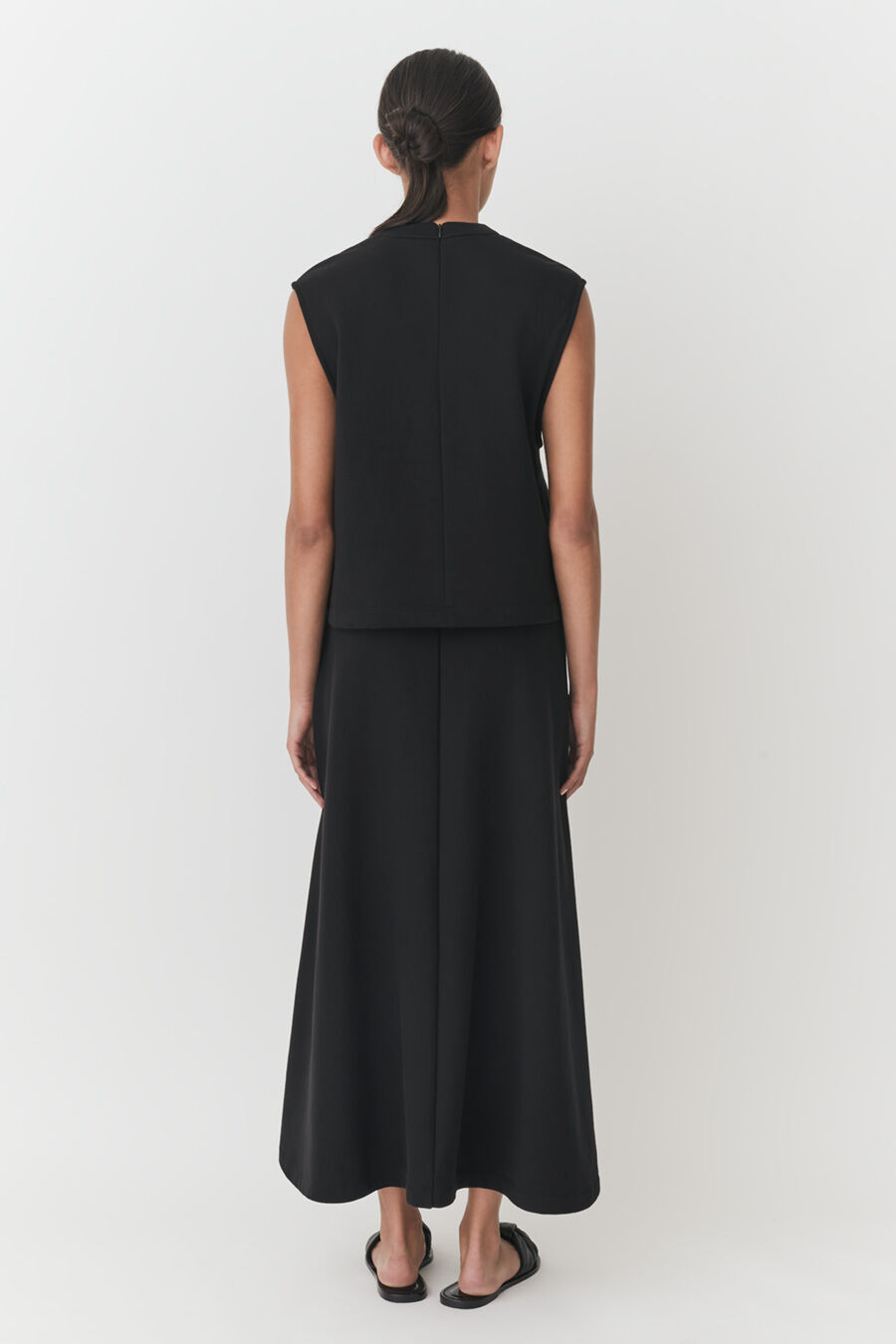 Terry Split Front Skirt
