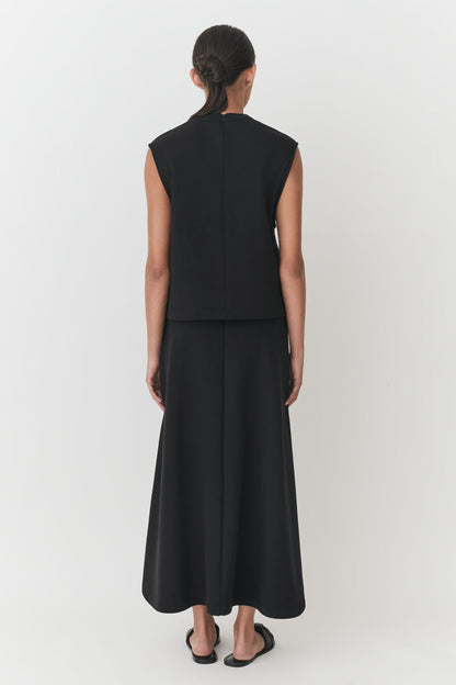 Terry Split Front Skirt