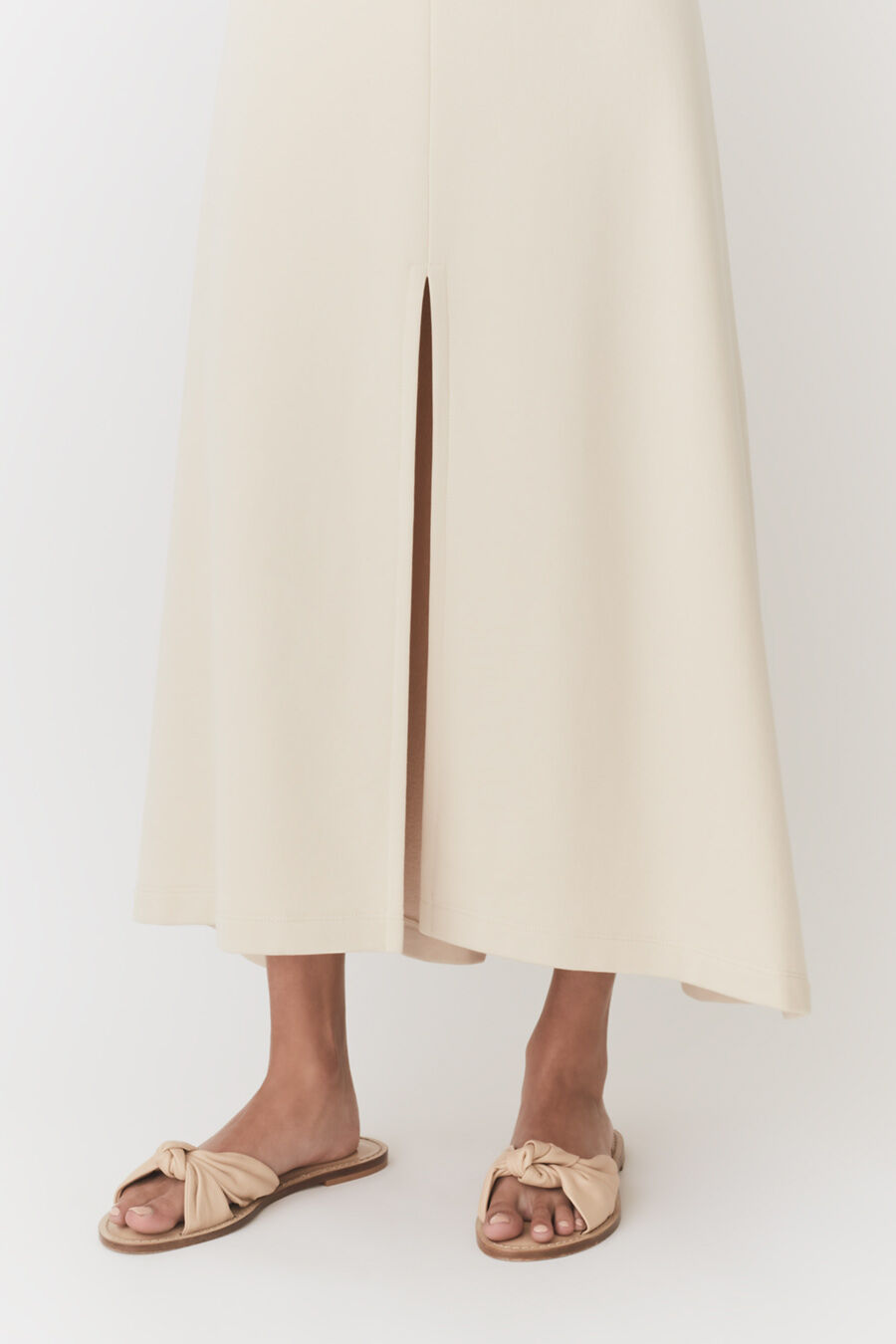 Terry Split Front Skirt