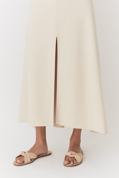 Terry Split Front Skirt