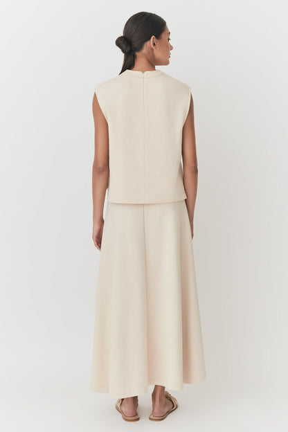 Terry Split Front Skirt