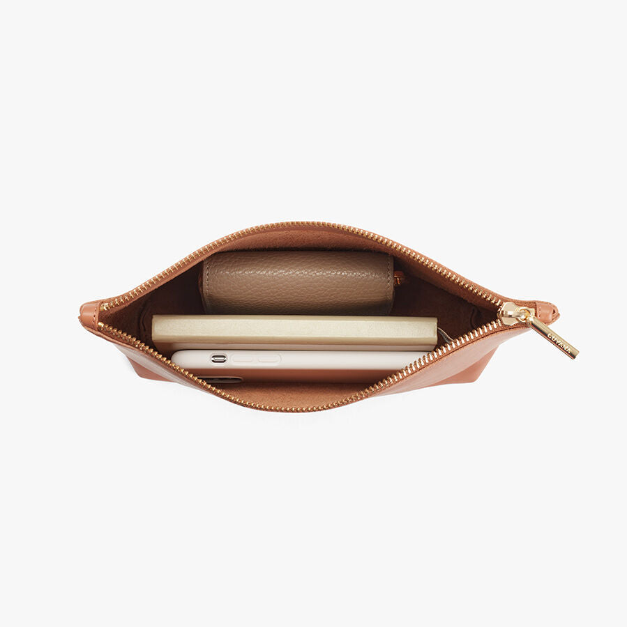 Small Leather Zipper Pouch