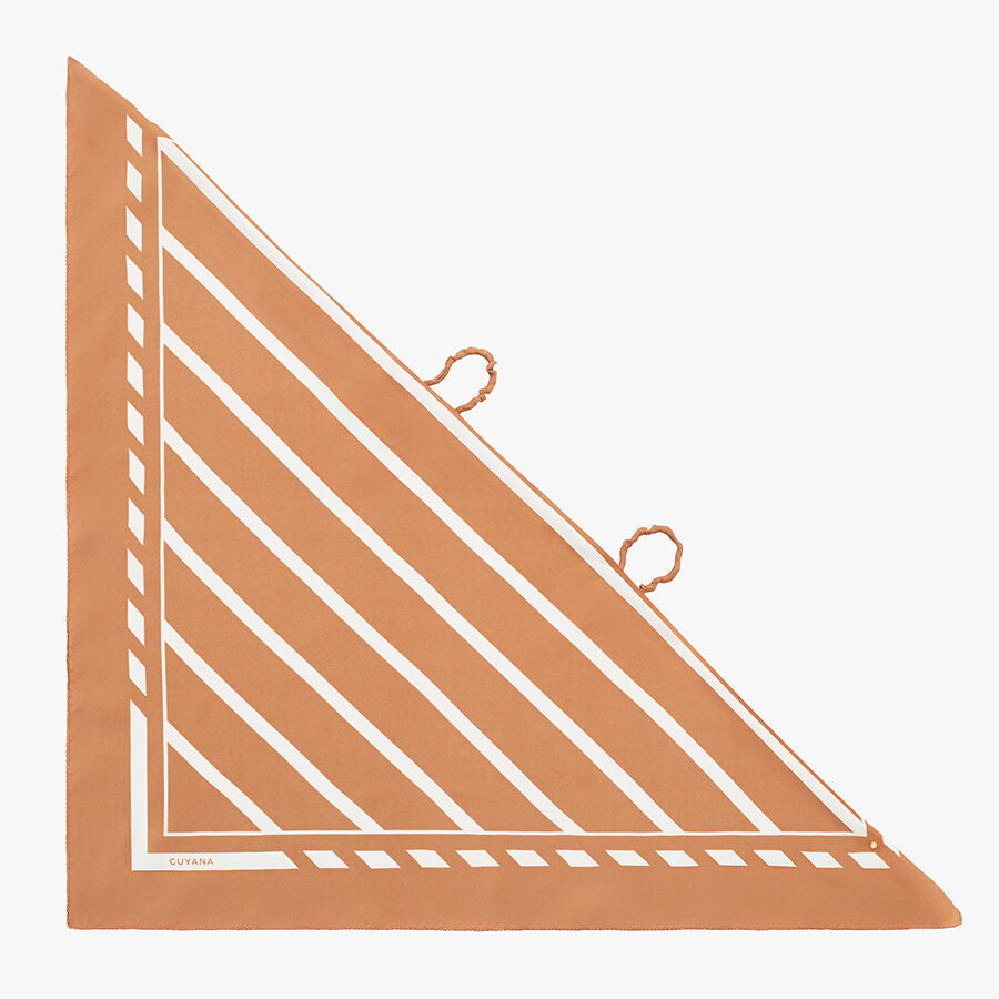 Washable Silk Striped Bandana