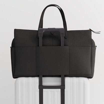 Leather Triple Zipper Weekender