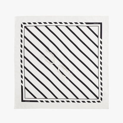 Washable Silk Striped Bandana