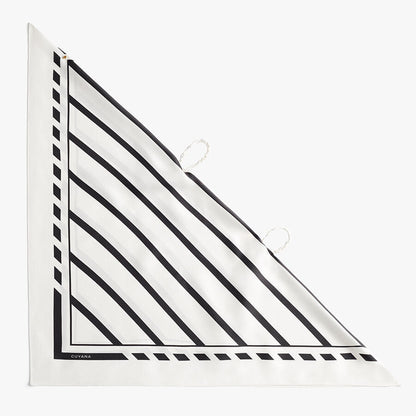 Washable Silk Striped Bandana