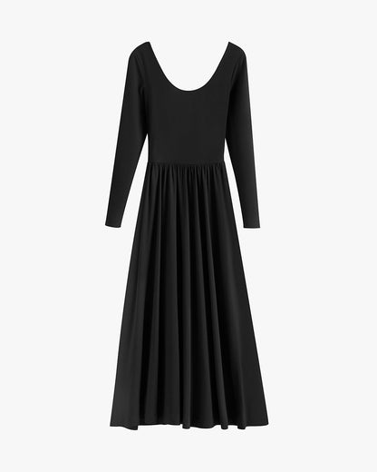 Long Sleeve Scoop Neck Dress