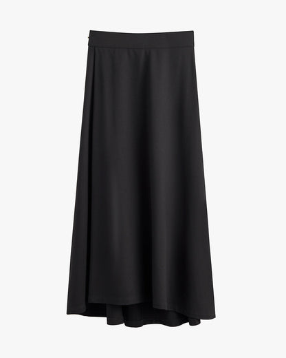 Ponte Pleat Front Skirt