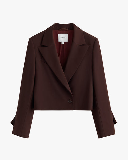 Wool Cropped Blazer
