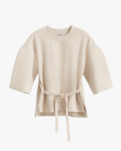 Terry Sculpted Sleeve Sweatshirt