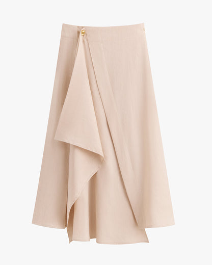 Linen Wrap Skirt