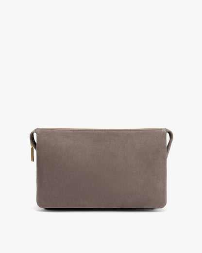 Tria Clutch (Suede/Snake)