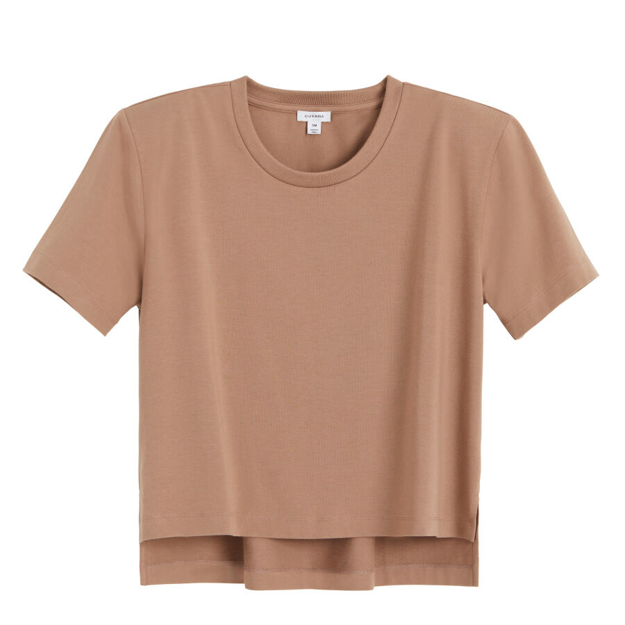 Padded Shoulder Cropped Tee