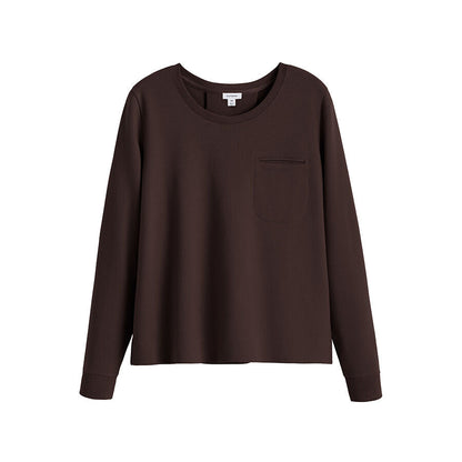 French Terry Pleat-Back Sweatshirt