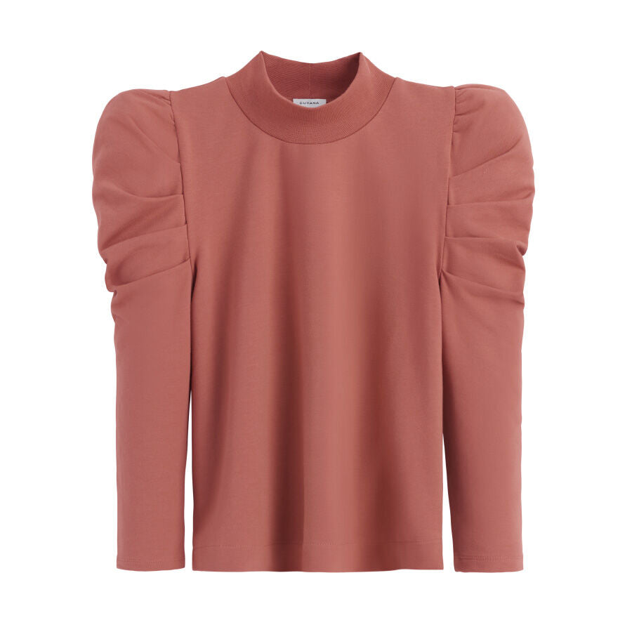French Terry Puff Sleeve Sweatshirt