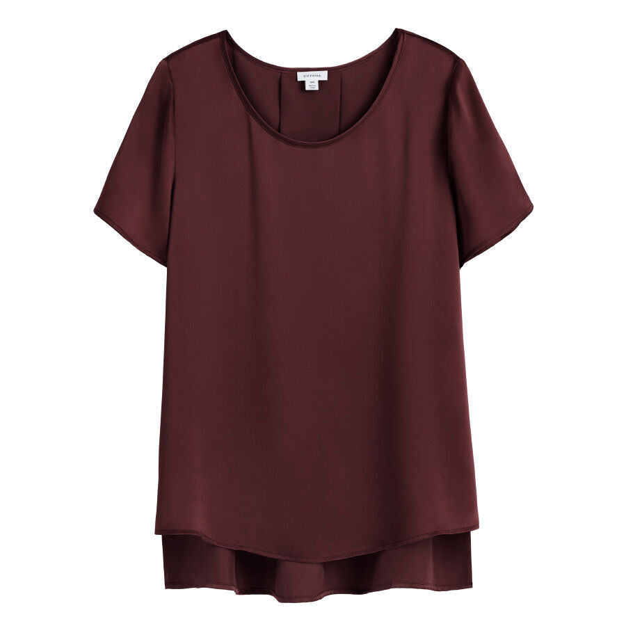 Washable Charmeuse High-Low Top