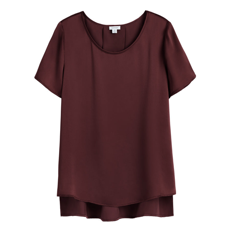 Washable Charmeuse High-Low Top
