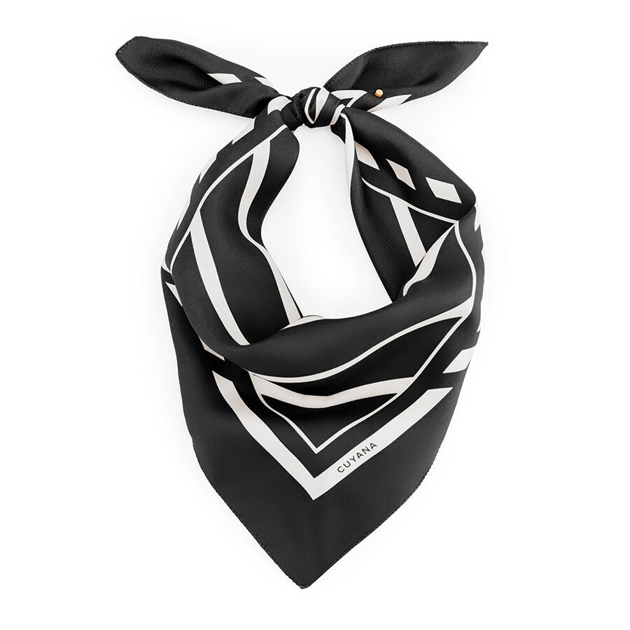 Washable Silk Striped Bandana