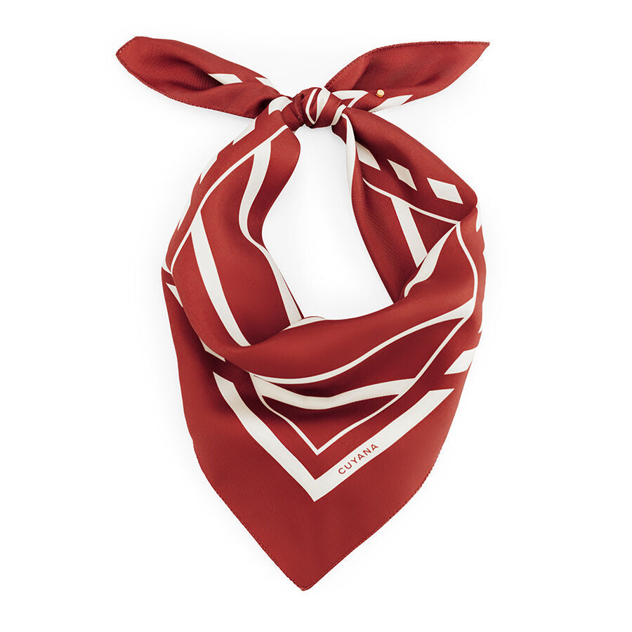 Washable Silk Striped Bandana