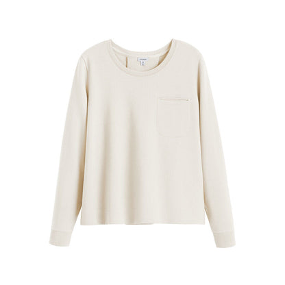 French Terry Pleat-Back Sweatshirt
