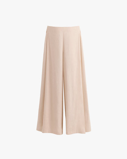 Linen Pleated Pants