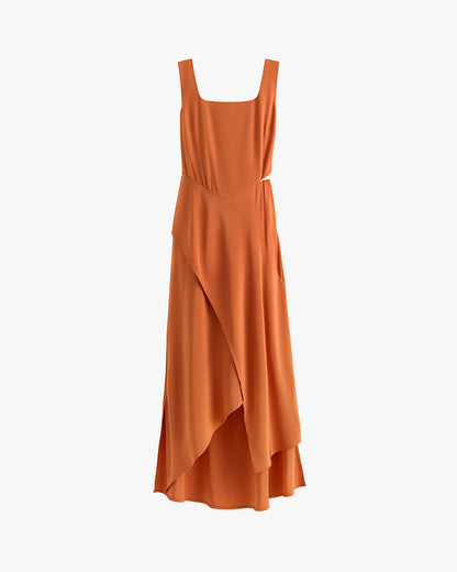Silk Cut out Dress