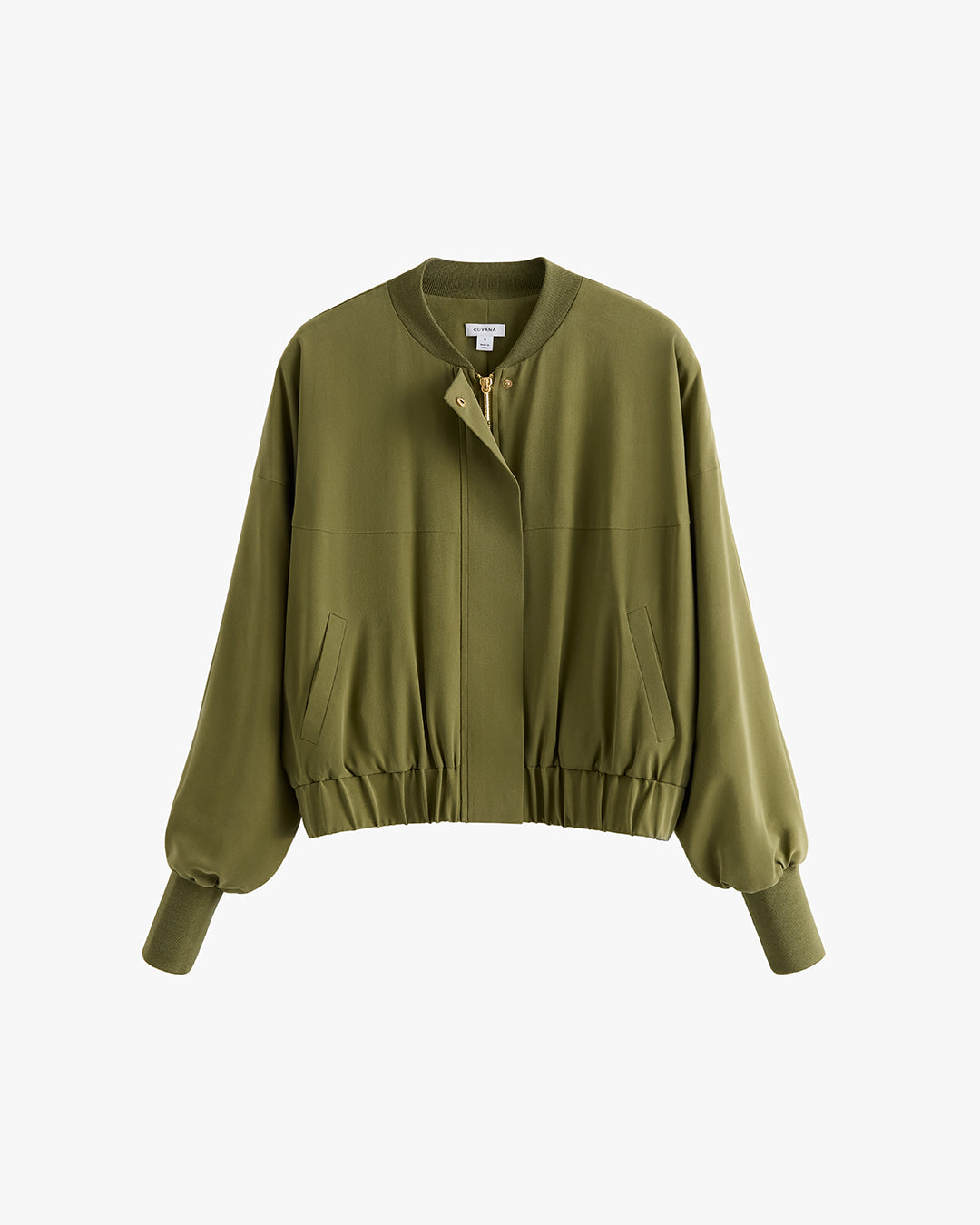 Washable Silk Relaxed Bomber