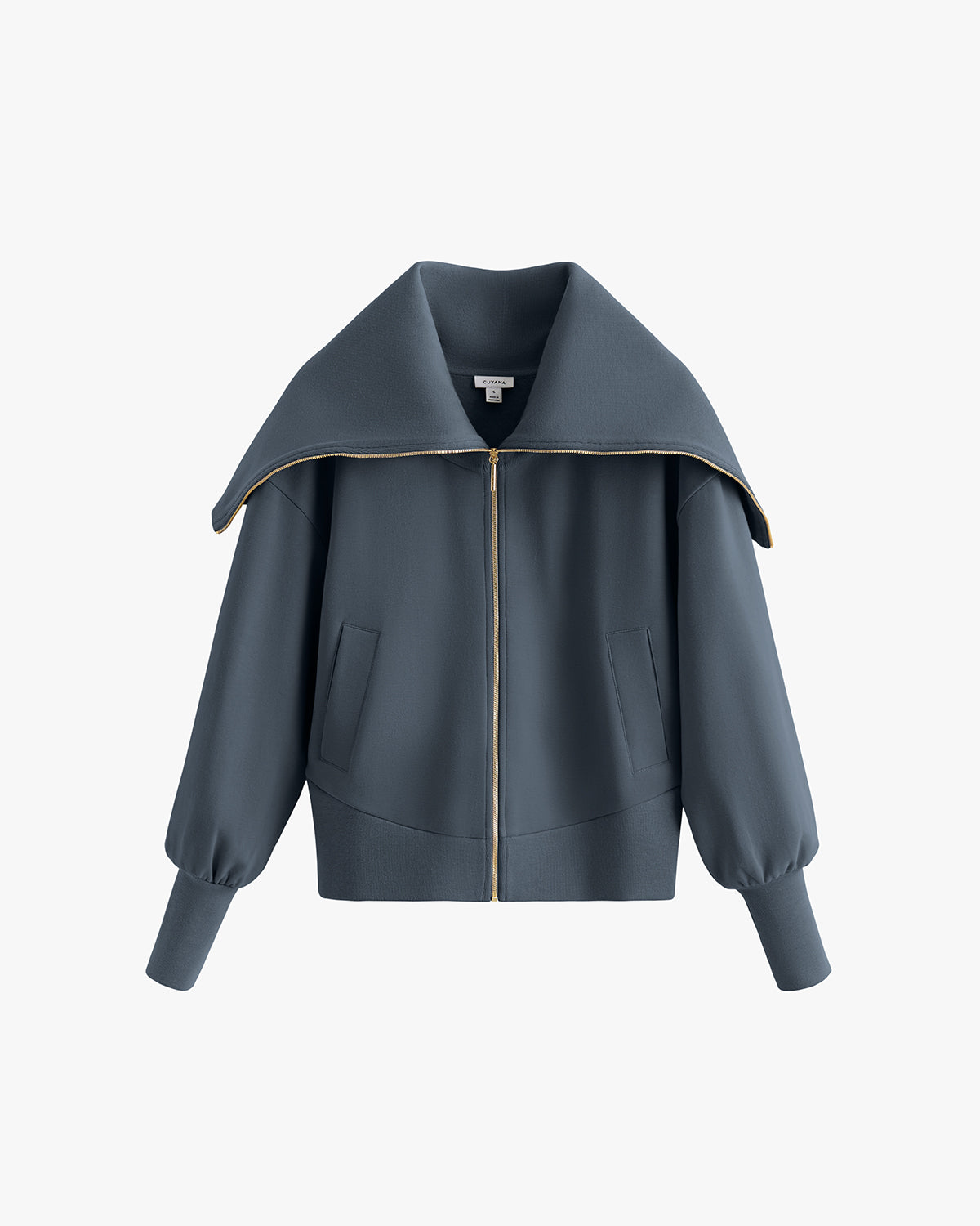 Fleece Oversized Collar Sweatshirt